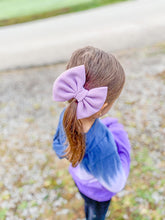 Orchid Purple Liverpool Fabric Bow Headband | Hair Clip