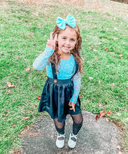 Blue Velvet Fabric Bow Headband | Hair Clip