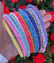 Bright Coral Glitter Headband
