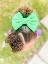 Green Liverpool Fabric Bow Headband | Hair Clip