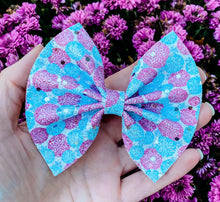 Ice Queen Glitter Bow Headband | Hair Clip