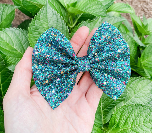 Fall Dreams Glitter Mix Bow Headband | Hair Clip