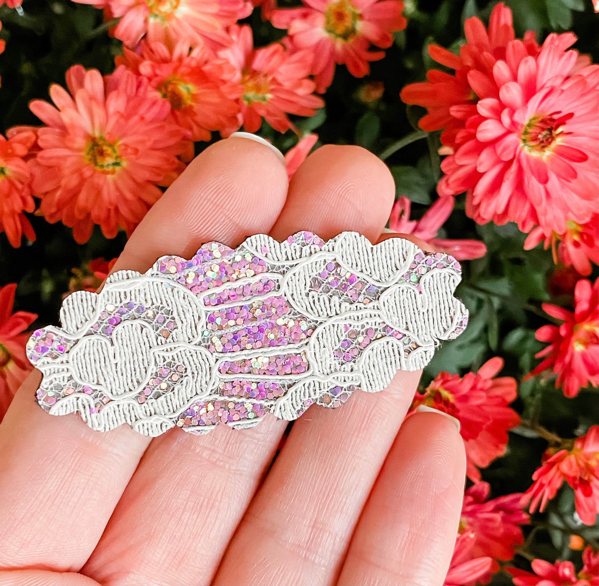 Purple Lace Single Snap Clip – Sweet Pea and Me Bows