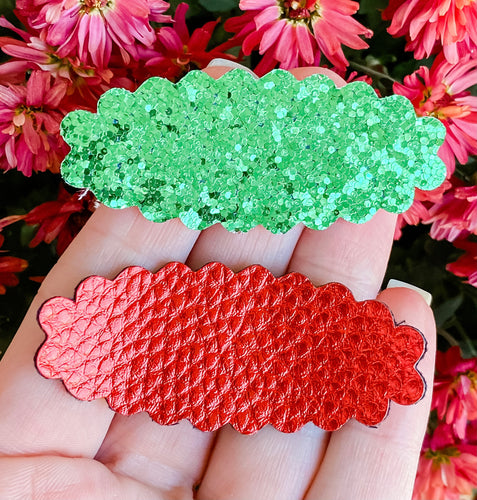 Christmas SET OF 2 Snap Clips